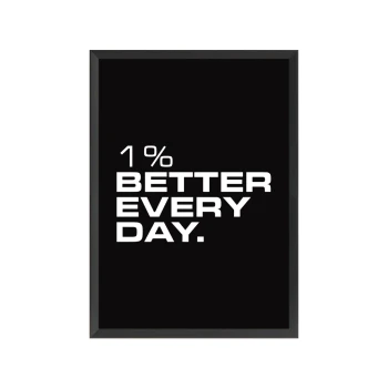 تابلو انگیزشی هر روز 1% بهتر شو Better Every Day تابلو انگیزشی هر روز 1% بهتر شو Better Every Day